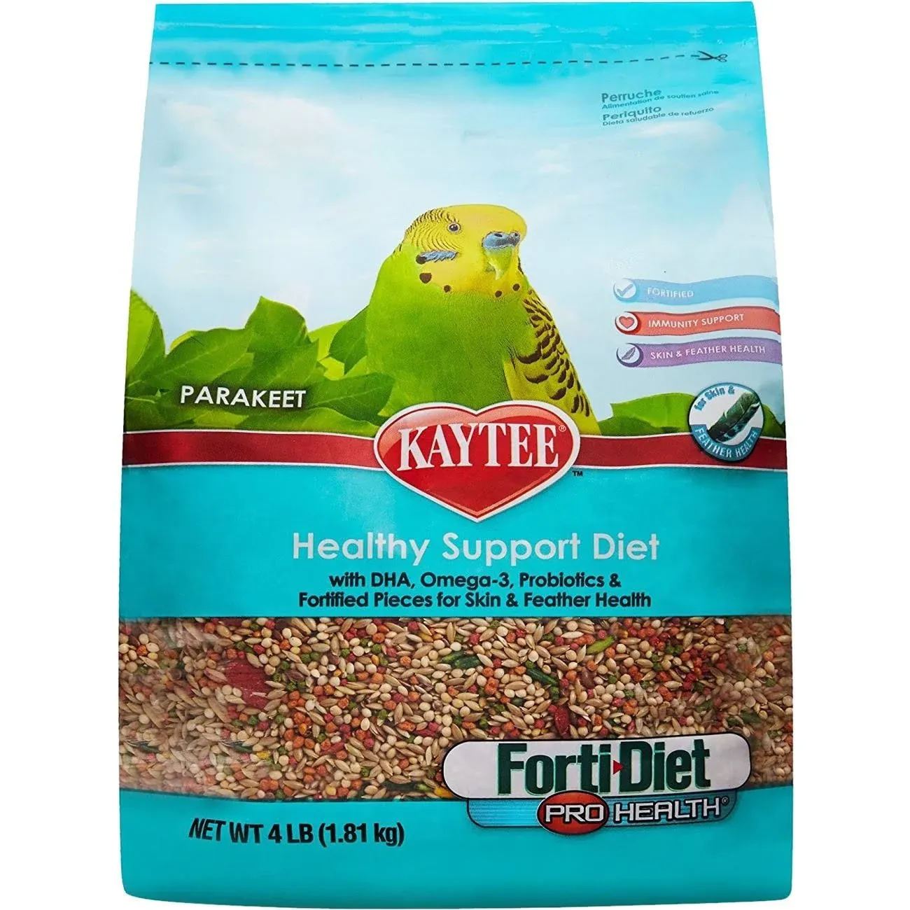 Kaytee 4 lb Forti-Diet Pro Health Parakeet Food