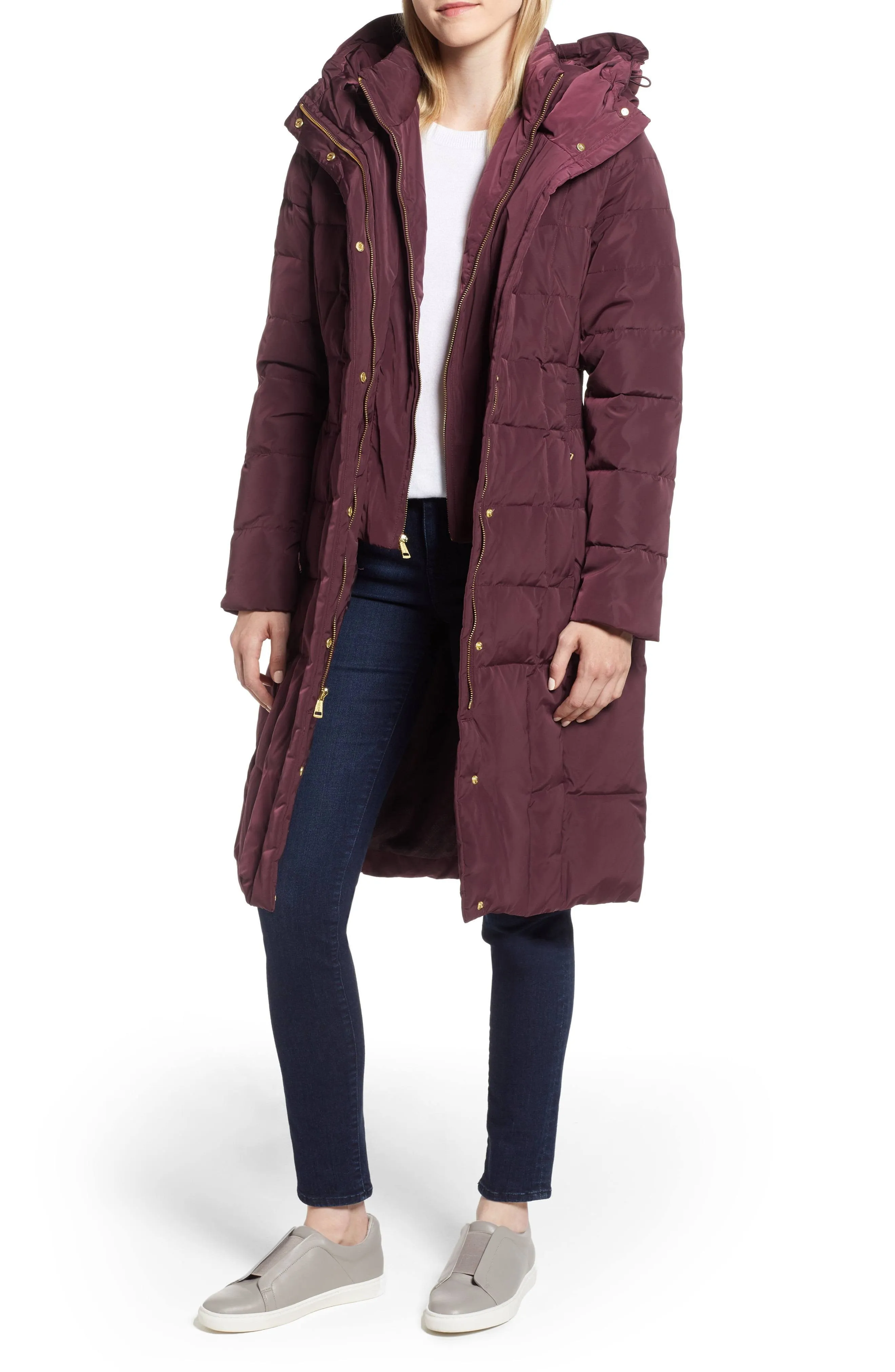 Women's Box-Quilt Down Puffer Coat