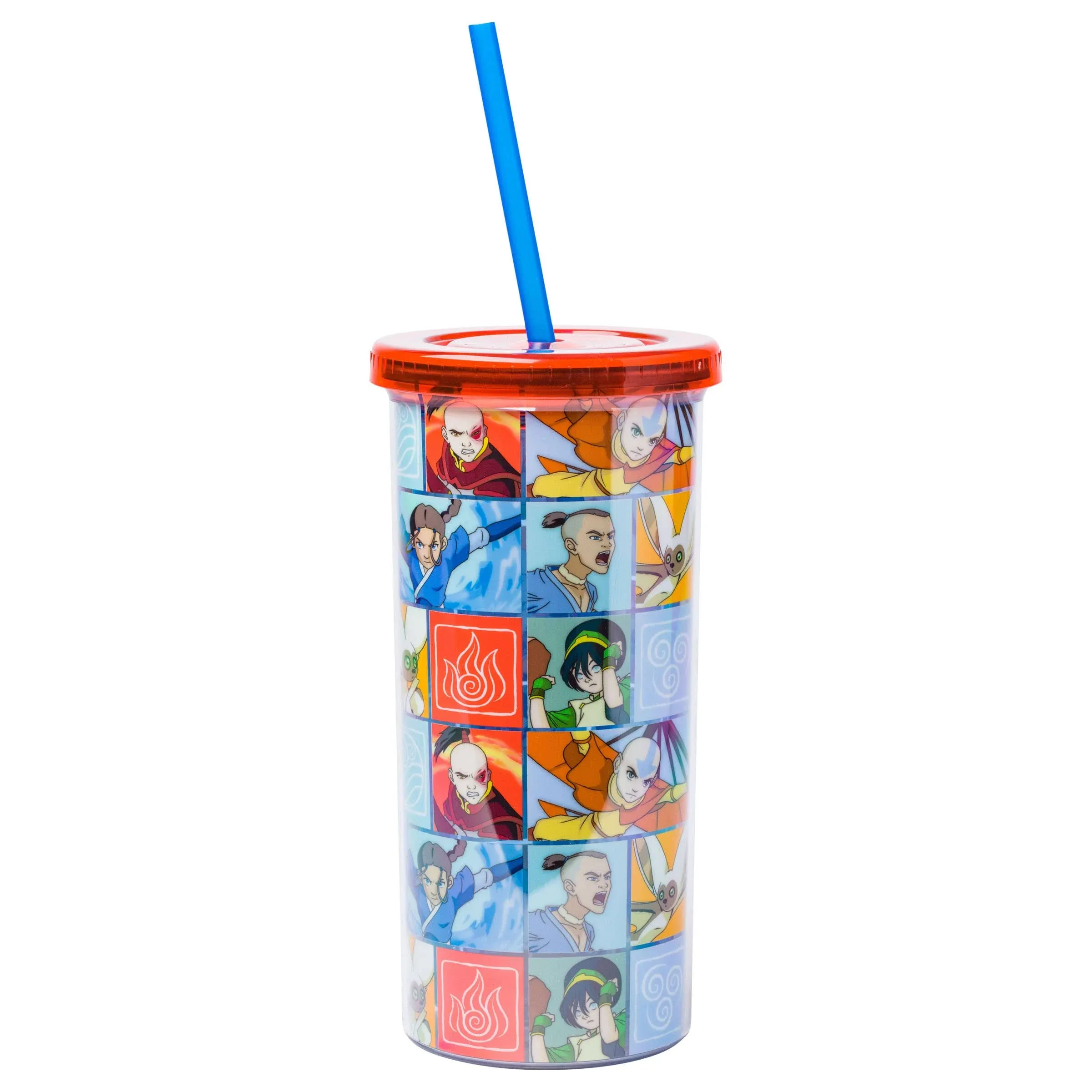 Avatar Collage Tumbler With Straw