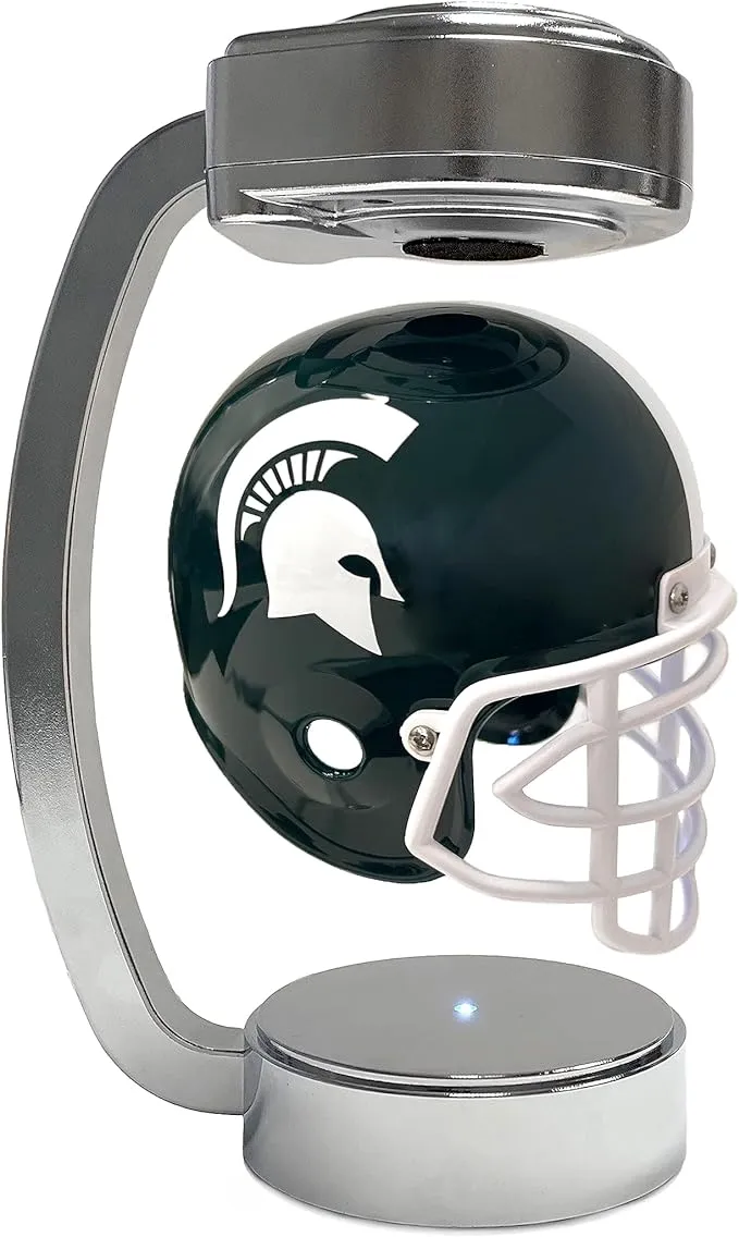 Pegasus Sports Officially Licensed NCAA Mini Rotating Levitating Hover Helmet in Chrome