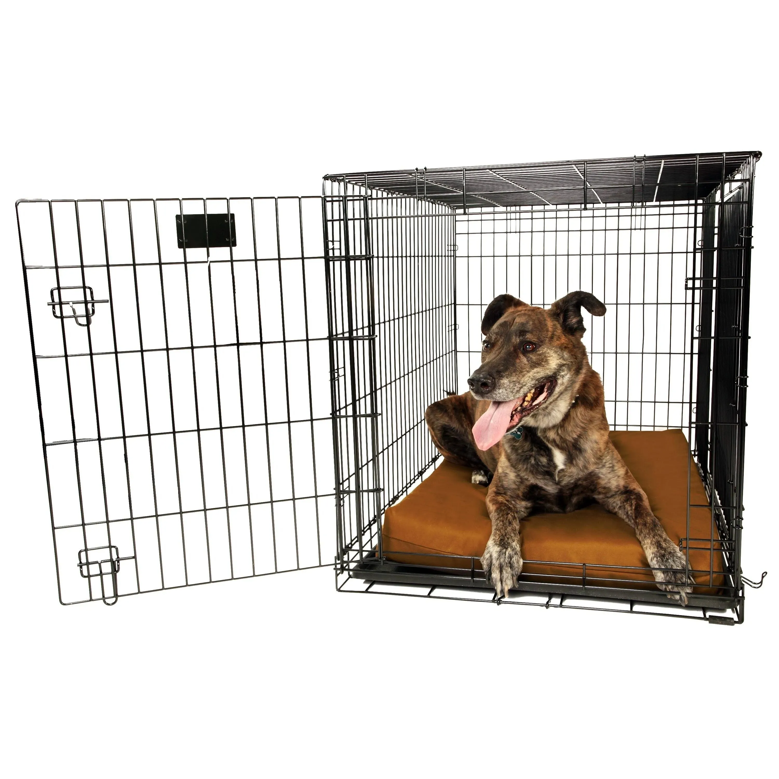 Big Barker 4" Orthopedic Sleek Dog Crate Pad, Tan, Large