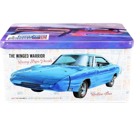 AMT 1969 Dodge Charger Daytona (USPS Stamp Series Collector Tin) 1:25 Scale Model Kit