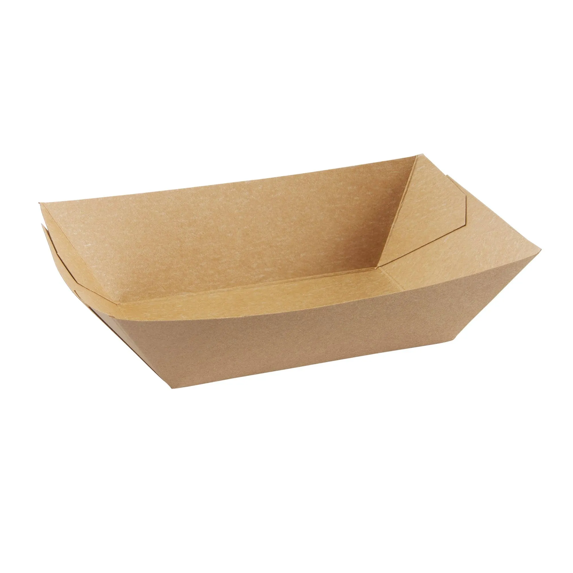 EcoSmart Polycoated Paper Food Trays, 2 Pound -- 1000 per case.