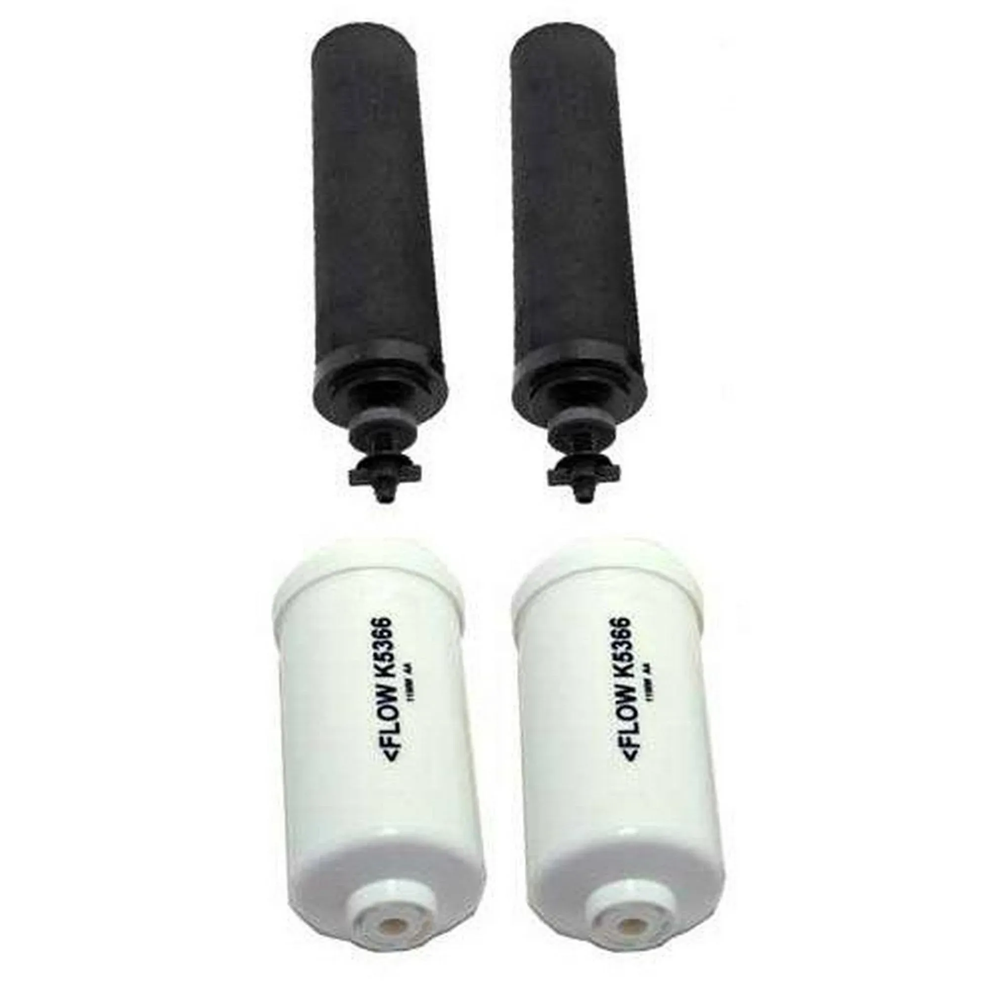 Berkey Black Replacement Fluoride Self-Sterilizing Cleanable Filters Combo Pack