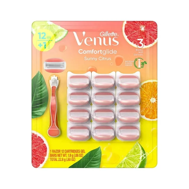 Gillette Venus Comfort Glide Sunny Citrus Razor