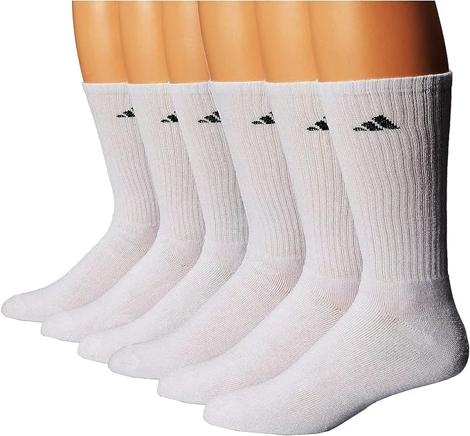 Adidas Men&#039;s Athletic Cushioned Aeroready Crew Sock (6-Pair) Size 6-12