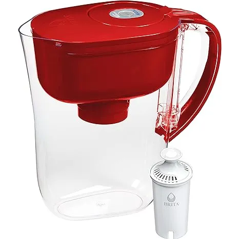 Brita Metro Water Filter Pitcher with SmartLight Filter Change Indicator BPA-Free