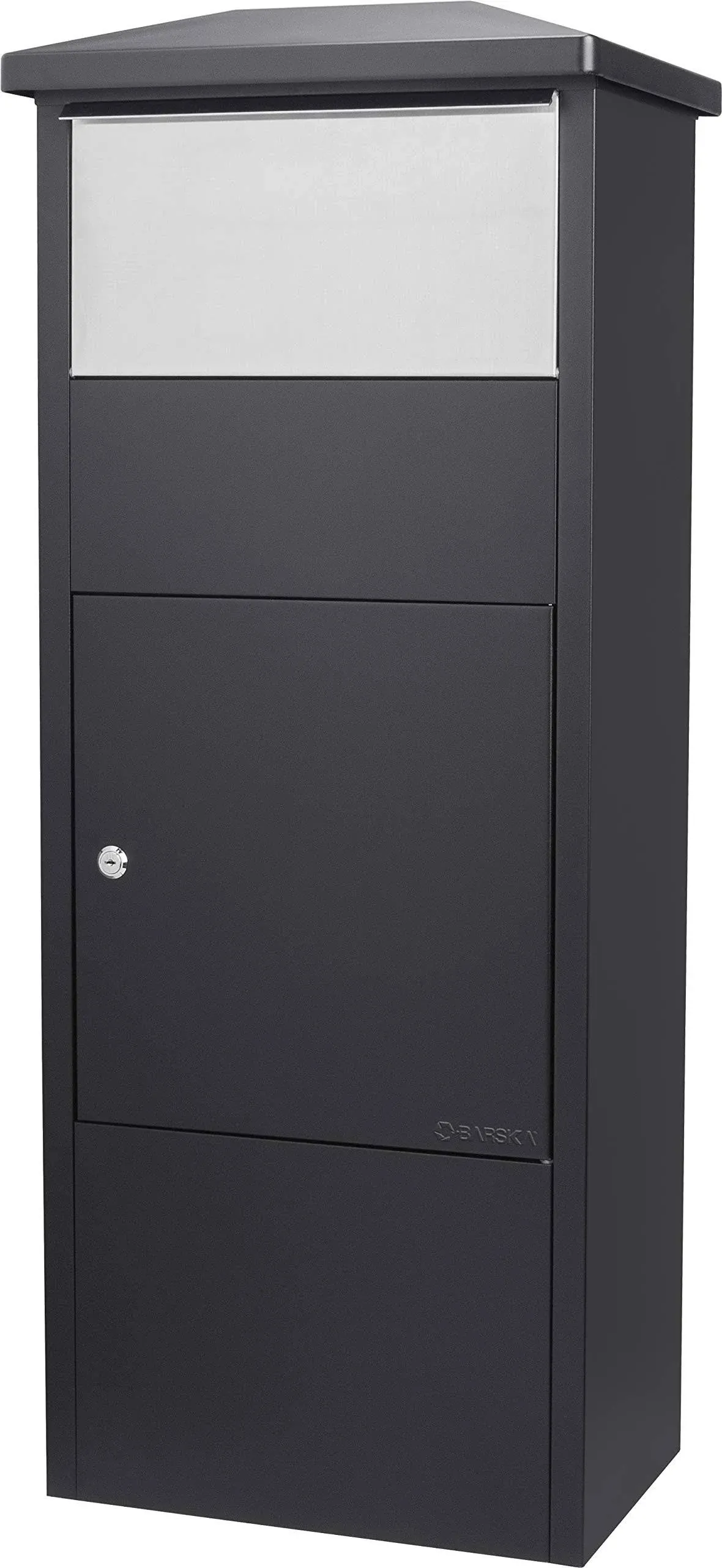 MPB-500 Parcel Box With Drop Slot | Black