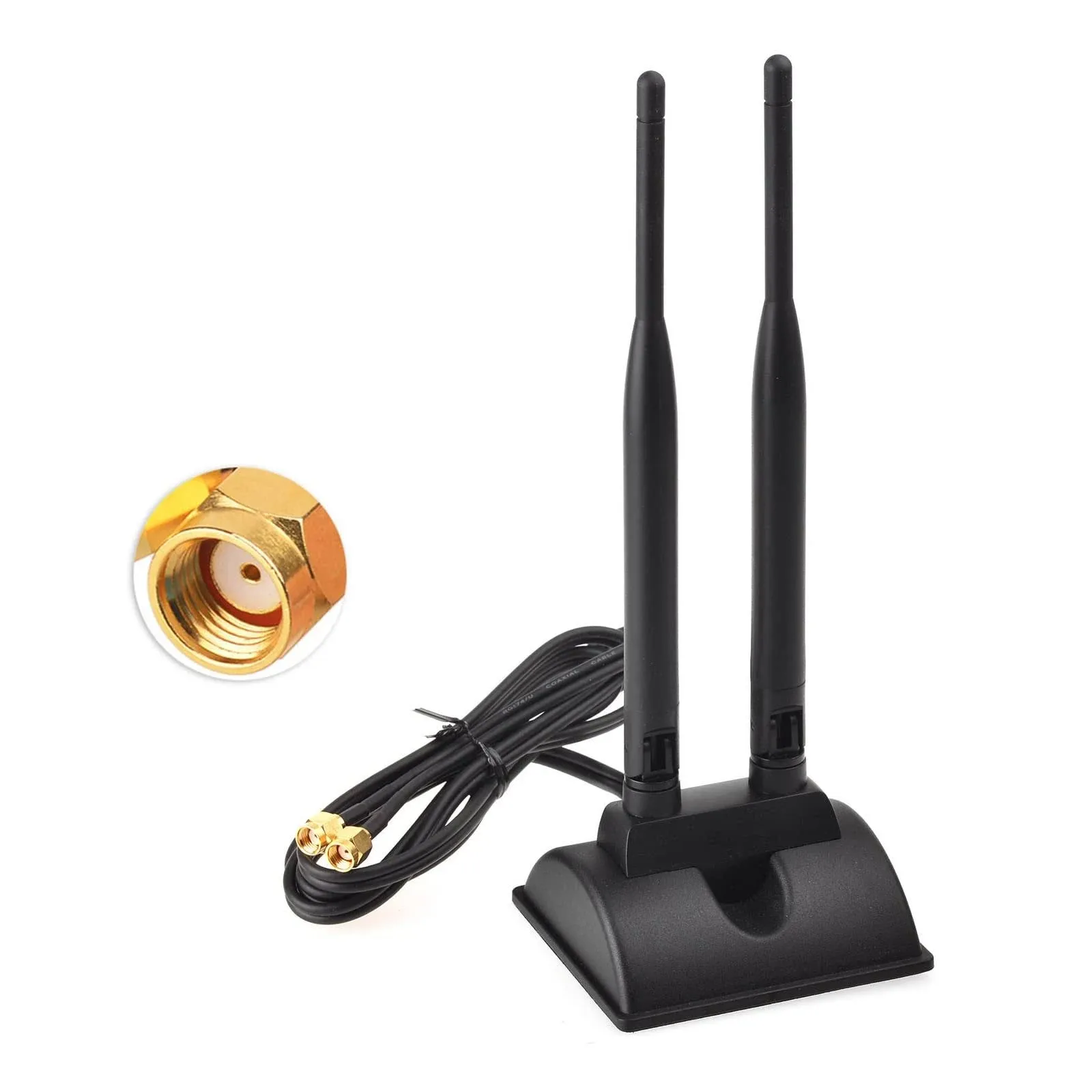 2.4G/5G Dual-Band Antenna with Base Wireless Network Card WIFI SMA Antenna