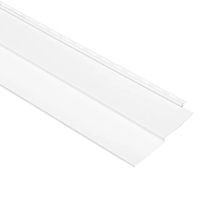 Georgia-Pacific Vision Pro Double 5-in Traditional White Vinyl Siding Panel 10-in x 144-in