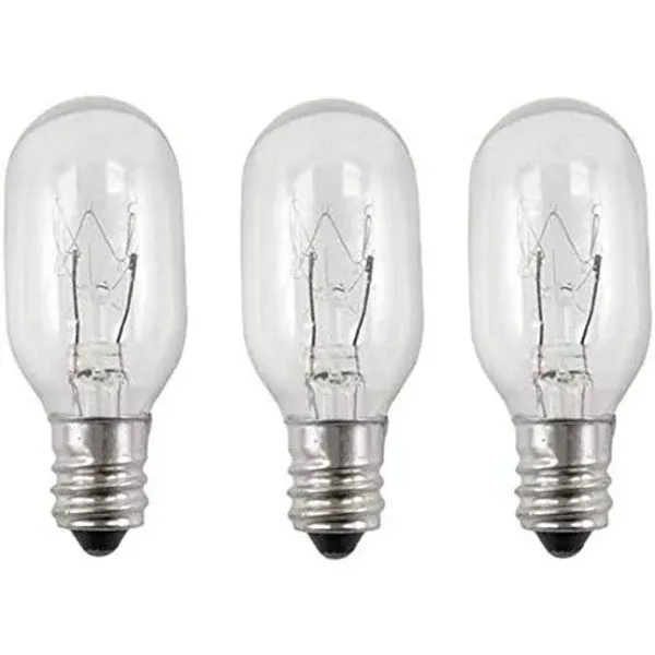 EFP Incandescent Replacement Bulb for Conair Lighted Mirrors | 20 Watt, 120 Volt, and Small E12 Candelabra Screw-in Base - Includes 3 Bulbs