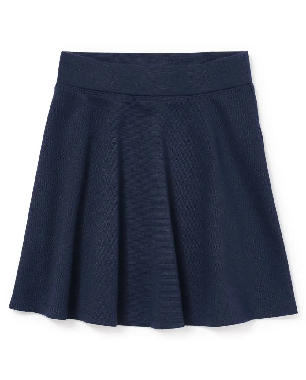 Girls Uniform Ponte Knit Skort - Blue