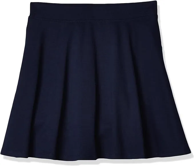 Girls Uniform Ponte Knit Skort - Black