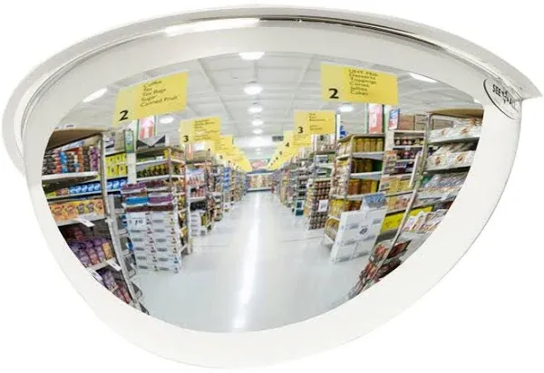 See All PV48-180 Panaramic Full Dome Plexiglas Security Mirror, 180 Degree Viewing Angle, 48" Diameter (Pack of 1)