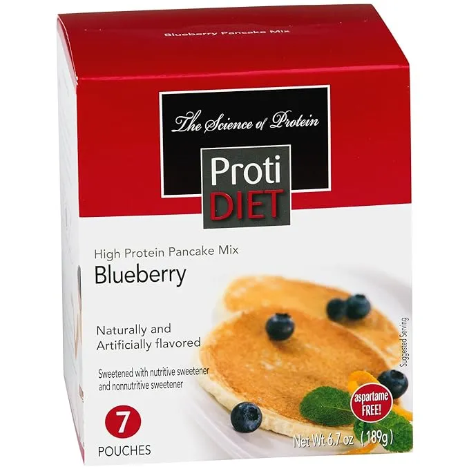 ProtiDiet Blueberry Pancakes 6.7oz 7 pouches