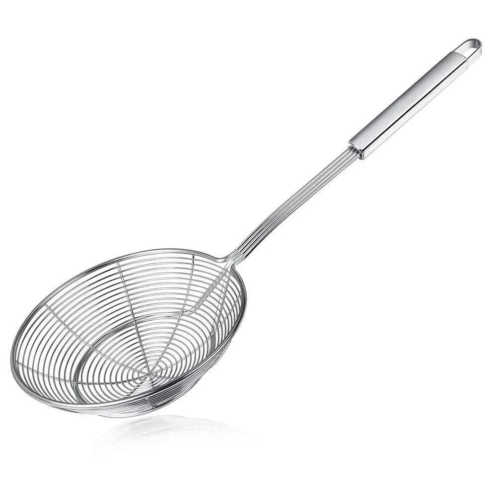 Spider Strainer Skimmer Stainless Steel Asian Strainer Ladle Frying Spoon wit...