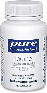 Pure Encapsulations Iodine - Supplement to Support The Thyroid & Help Maintain Healthy Cellular Metabolism - with Premium Potassium Iodide - 120 Capsules