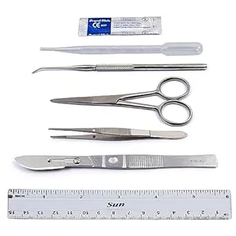 Dexsur Dissection Kit Biology Lab Anatomy Dissecting Set for Medical Students and ...