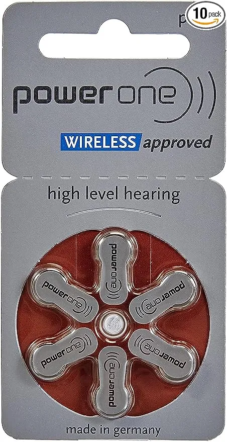 Power One Zinc p312 hearing aid battery,60 pcs pack