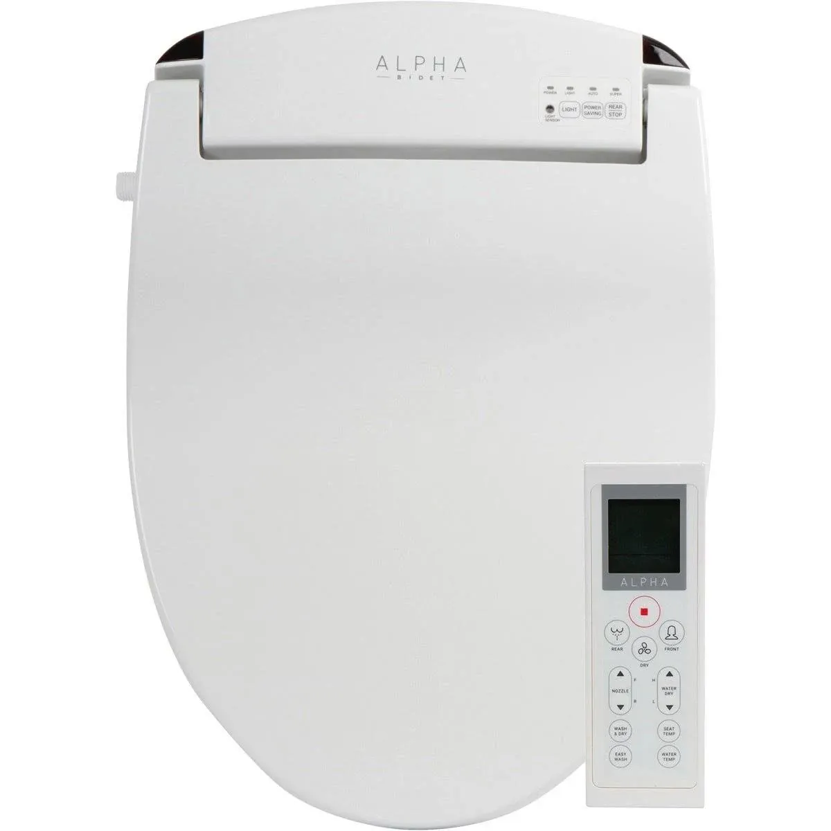 JX Electric Bidet Seat for Elongated Toilets in White