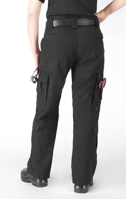 NEW 5.11 Tactical Womens Taclite EMS Pants 8 Long Black Teflon Pockets Tall