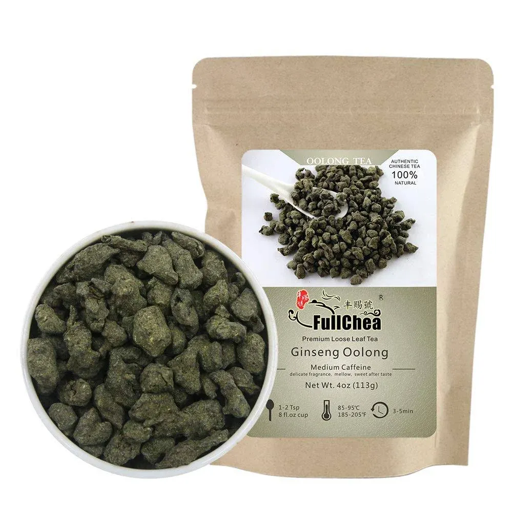 Fullchea - Ginseng Oolong Tea - Oolong Tea Loose Leaf - Imperial Ginseng Tea ...