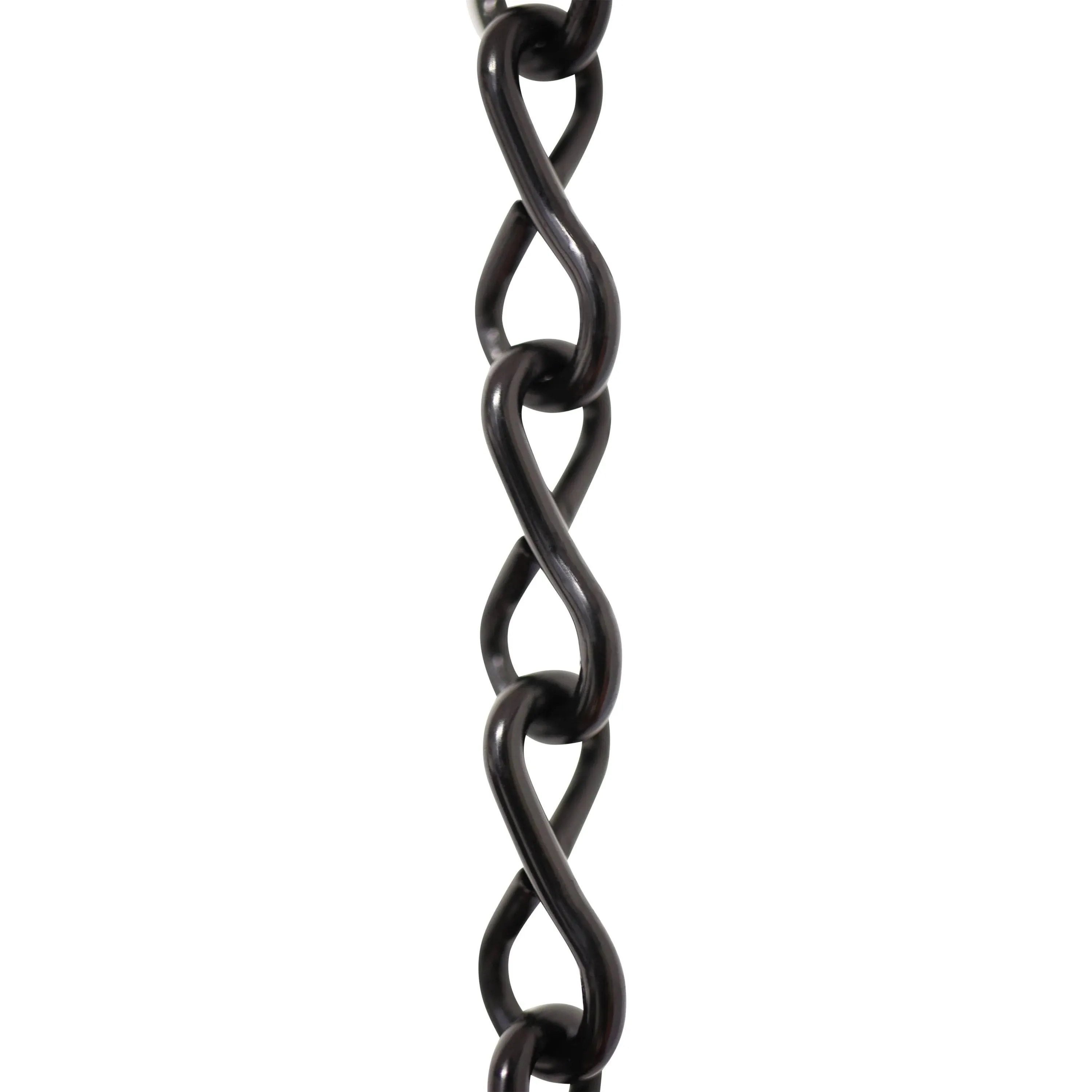 RCH Hardware CH-S50-16-BLK-10 Steel Basket Chain, Black (10 Feet)