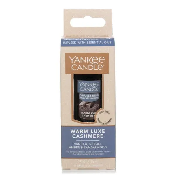 Yankee Candle Warm Luxe Cashmore Vanilla Neroli Amber And Sandalwood Infused Oil