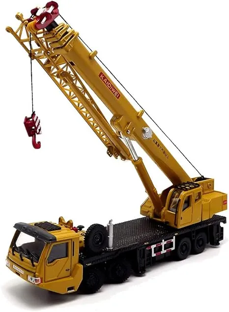 EMART Kids Alloy Die-Cast Model Toy Engineering Heavy Crane Truck Vehi