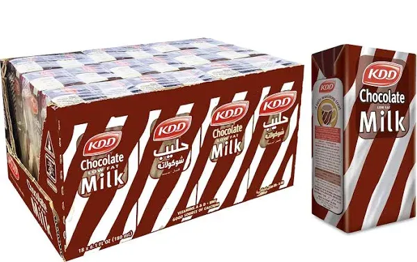 KDD Chocolate Flavored Milk 180ml (18 Pack)