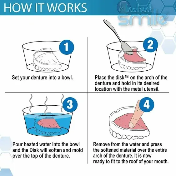 Instant Smile The Disk Denture Reliner