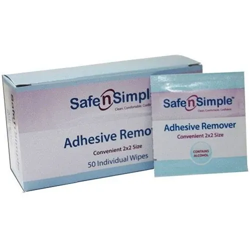 Safe N Simple Adhesive Remover Wipe