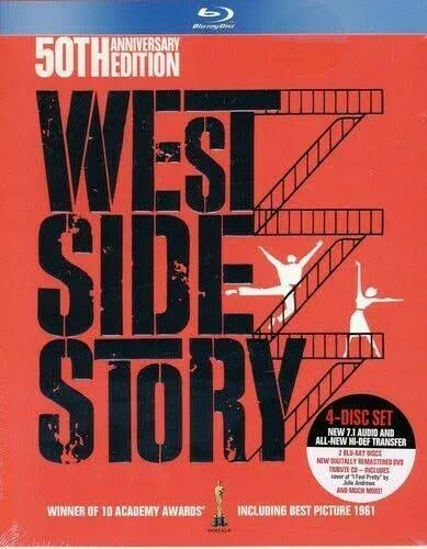 West Side Story (Blu-ray/DVD, 2011, 4-Disc Set, 50th Anniversary Edition With...