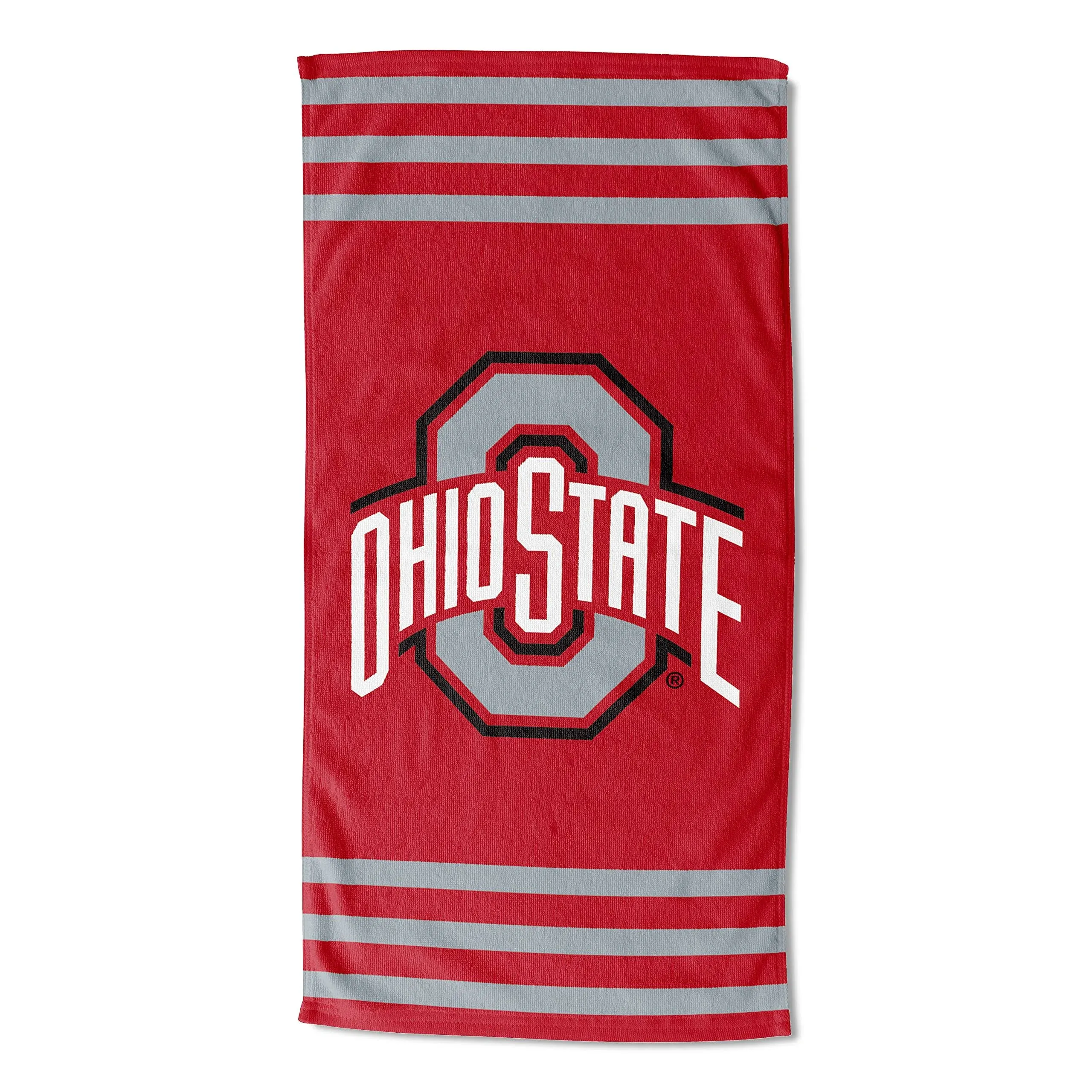 Ohio State Buckeyes Beach Towel, 30&#034; x 60&#034;, Stripes OSU