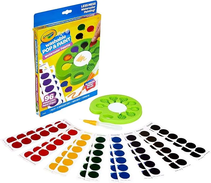 Crayola Pop & Paint Washable Watercolor Palette