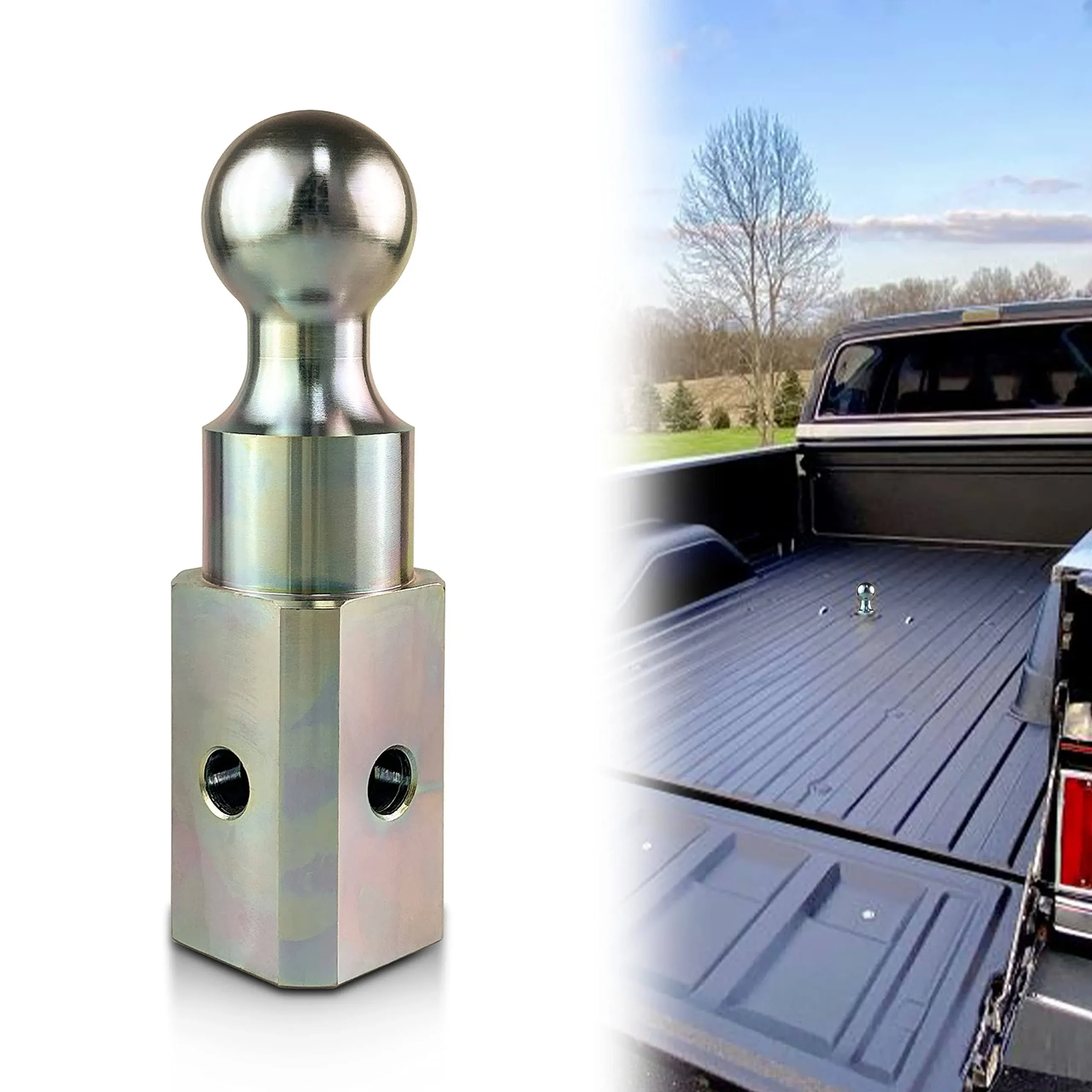 Gooseneck Hitch Ball 2-5/16" Gooseneck Hitch Replacement Ball Maximum Load Capacity 30,000 lbs Trailer Hitches Hi-Rise Ball