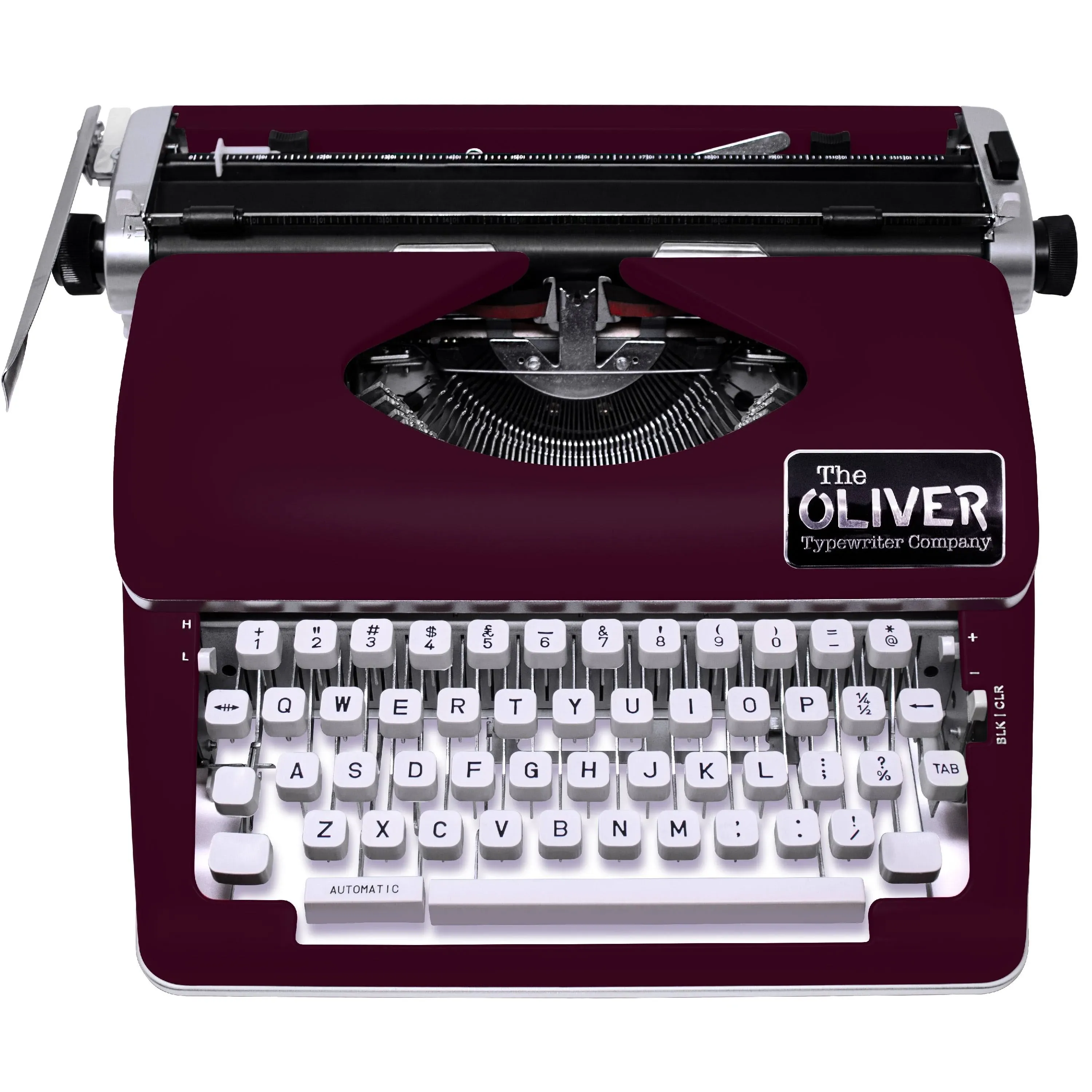 Timeless Manual Typewriter, Burgundy