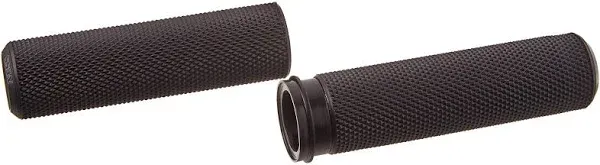 Arlen Ness Knurled Fusion Grips Black #07-327 Harley Davidson