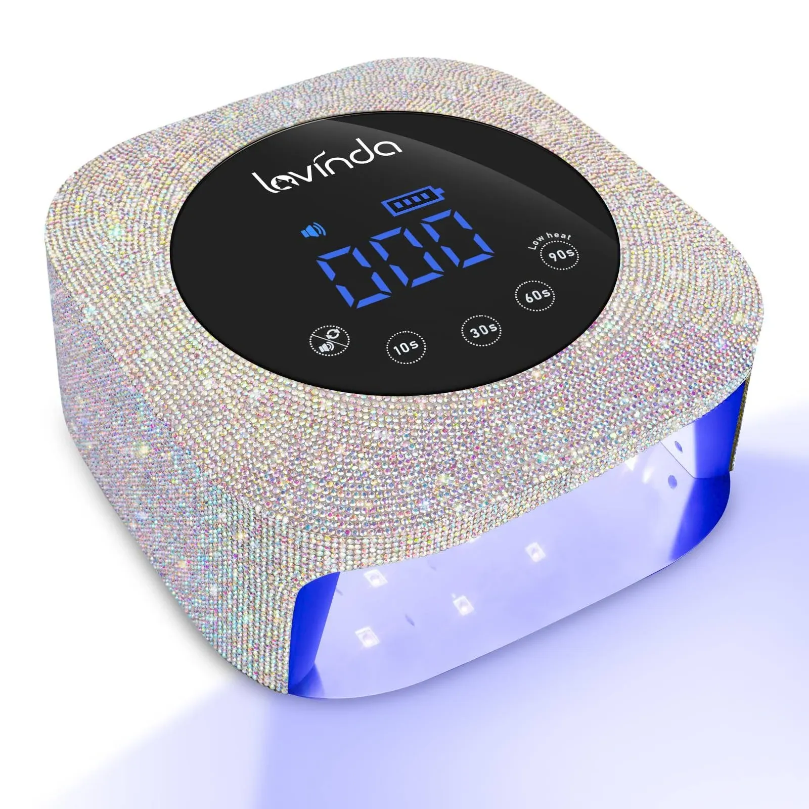 Lavinda UV LED Nail Lamp, 54W Rechargeable Cordless Nail Lamp Nail Dryer Gel ...