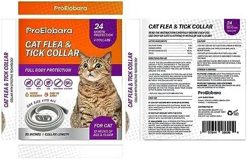 ProElobara Flea and Tick Prevention for Cats, Kitten Collar, Cat Flea Collar ...