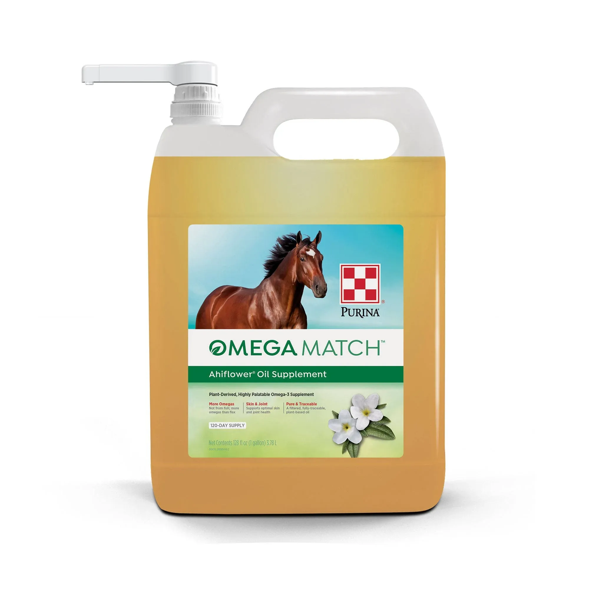 Purina Omega Match Ahiflower Oil Supplement, 1 Gal