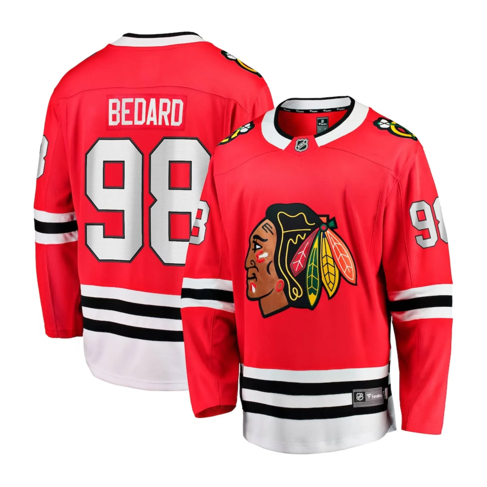 Connor Bedard Chicago Blackhawks Fanatics Home Red Breakaway Men's Jersey