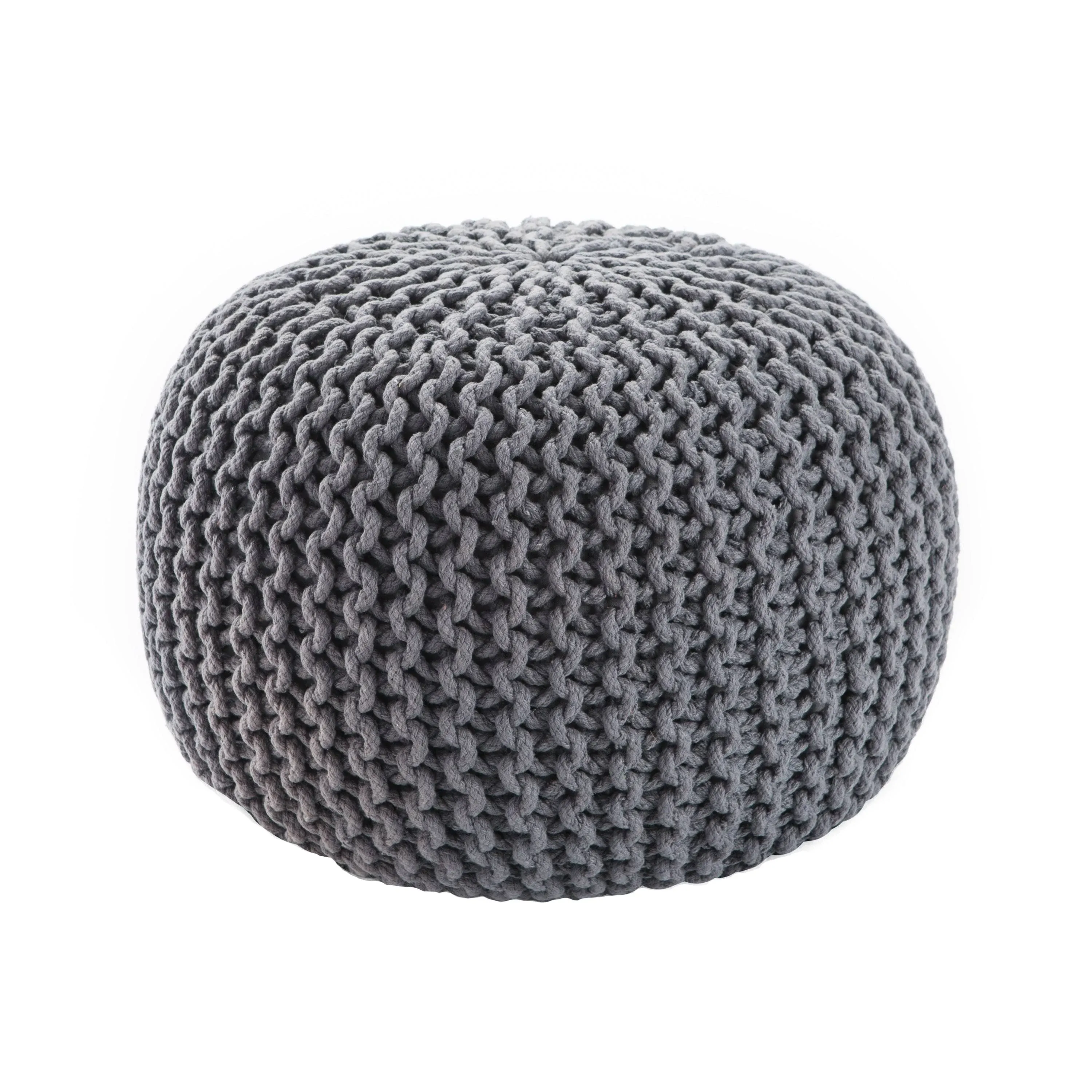 Jaipur Living Spectrum Pouf Gray STP04 Pouf 20 X 20 X 14 Rectangle