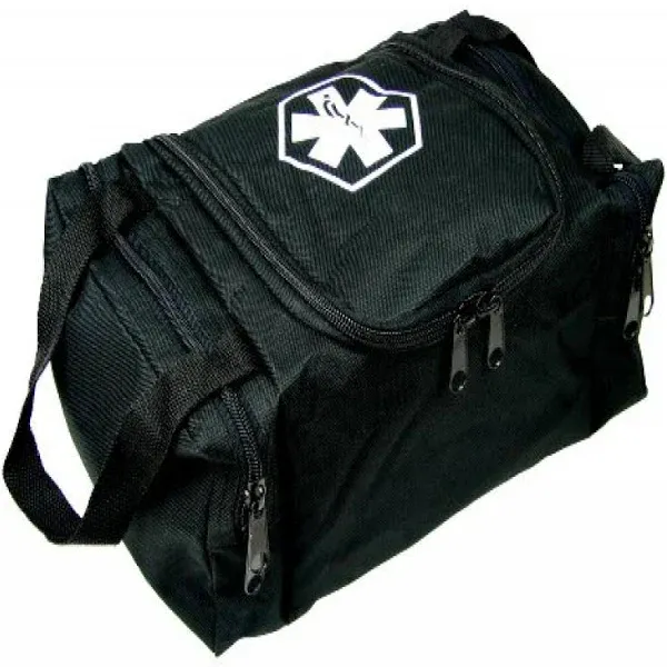 Dixie EMS First Responder Fully Stocked Trauma First Aid Kit - Black