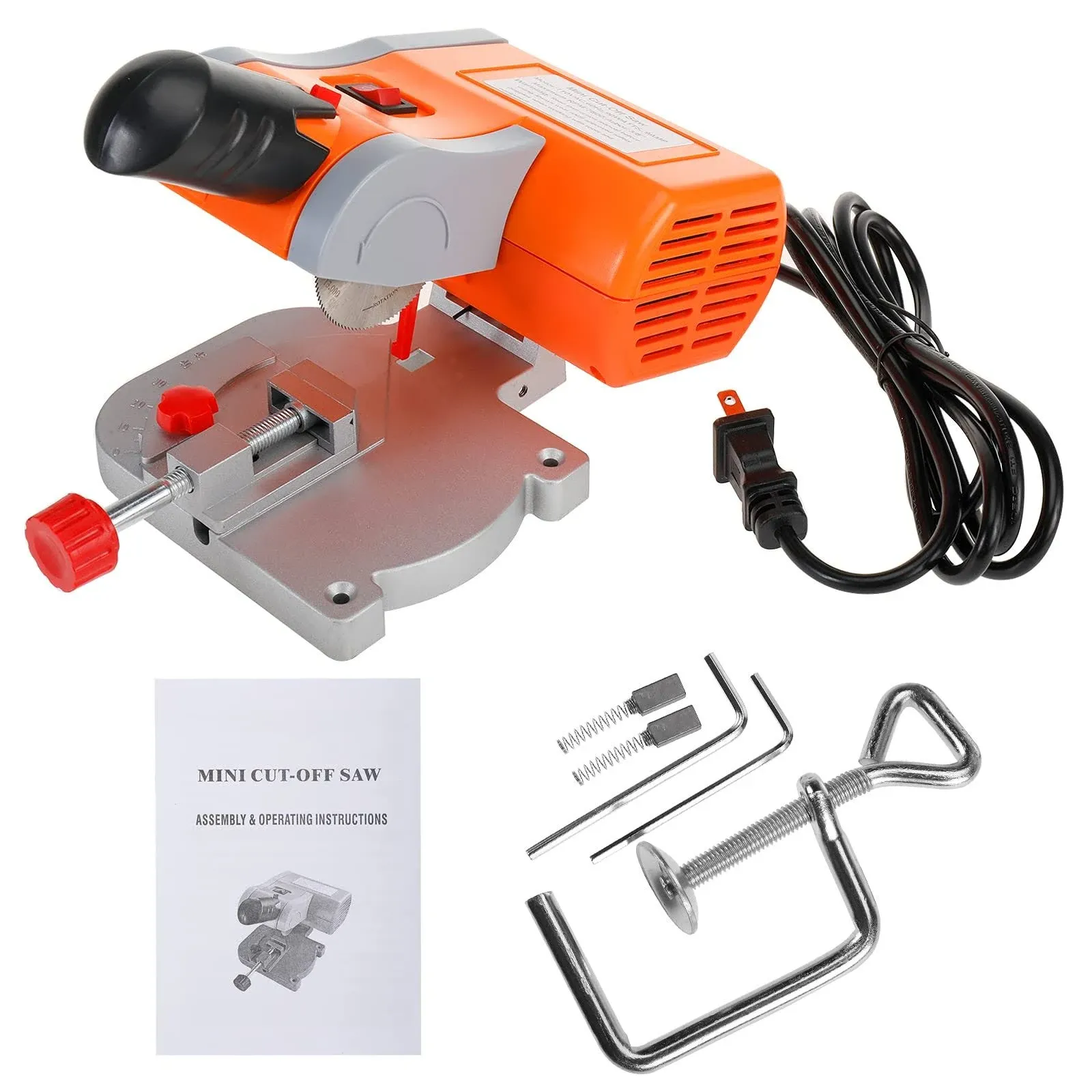 Mini Benchtop Cut-Off Miter Saw 2" Blade 1/2" Cutting Depth Mini Bench Cutting Metal Wood Plastic