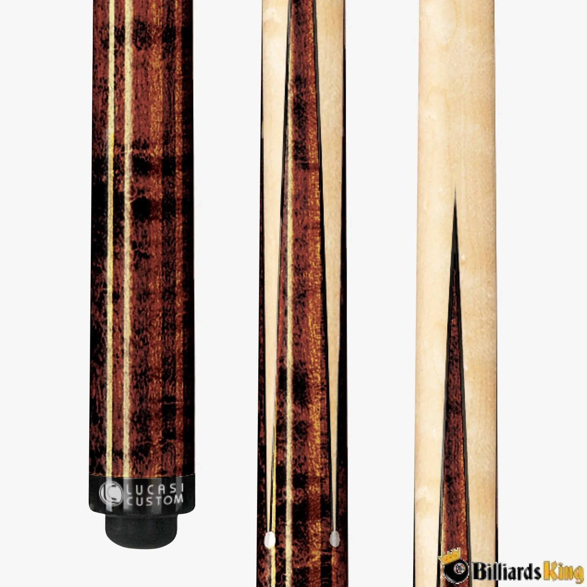 LUCASI Custom 58" Sneaky Pete Pool Cue with Upgraded Low Deflection Shaft