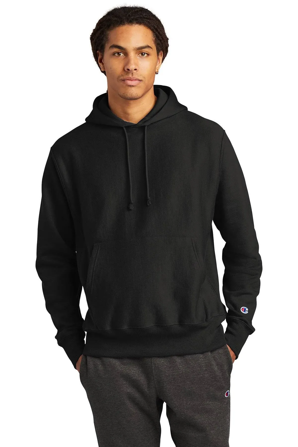 Champion Men' Reverse Weave Fleece Pullover Hood