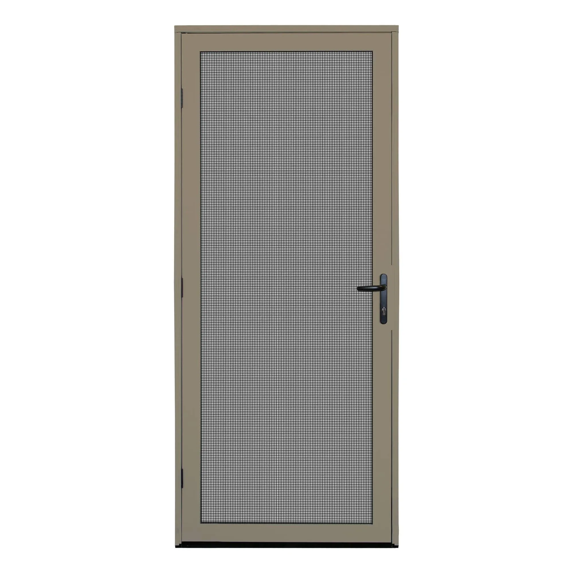 Titan 36 in. x 80 in. Surface Mount Desert Sand Ultimate Security Screen Door with Meshtec Screen