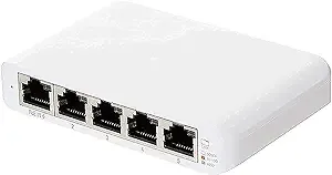 Ubiquiti USW Flex Mini 5 Port Gigabit Switch Managed UniFi Layer 2, 1x PoE Input