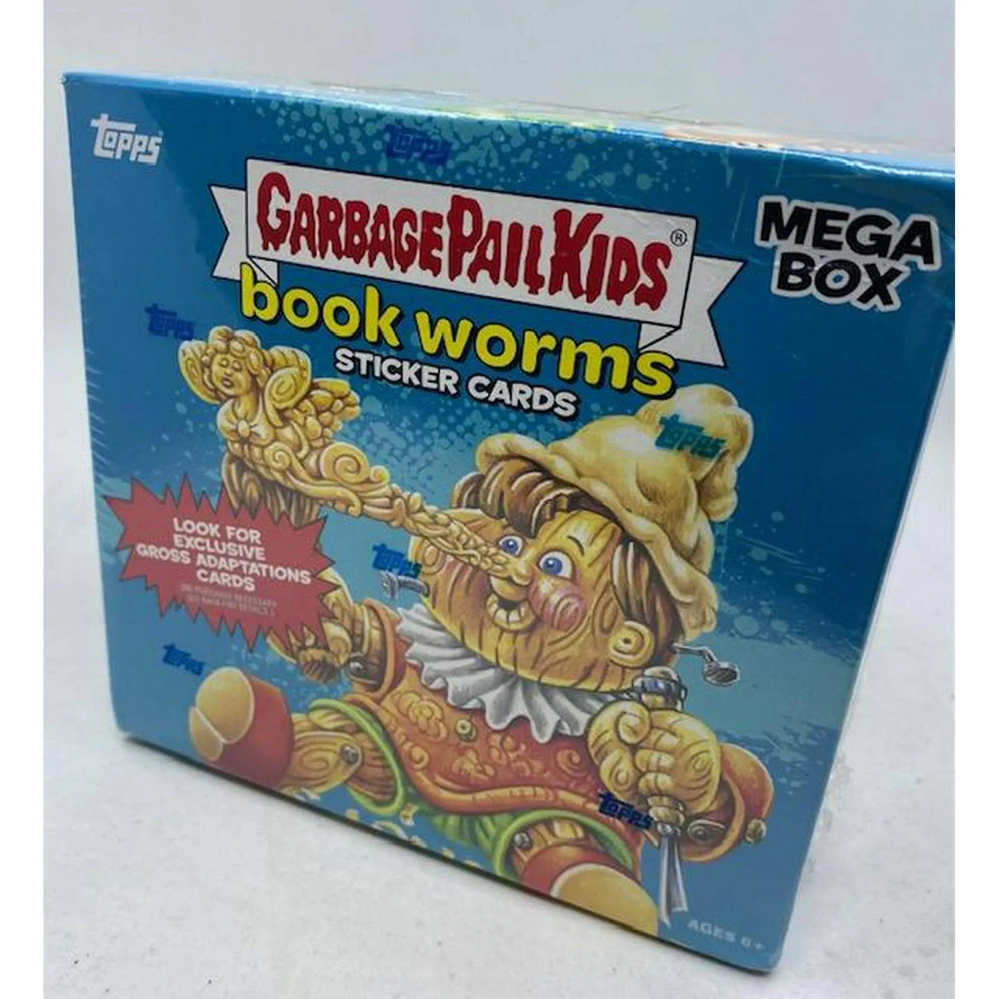 Garbage Pail Kids Book Worms Sticker Cards Mega Box Topps New Sealed